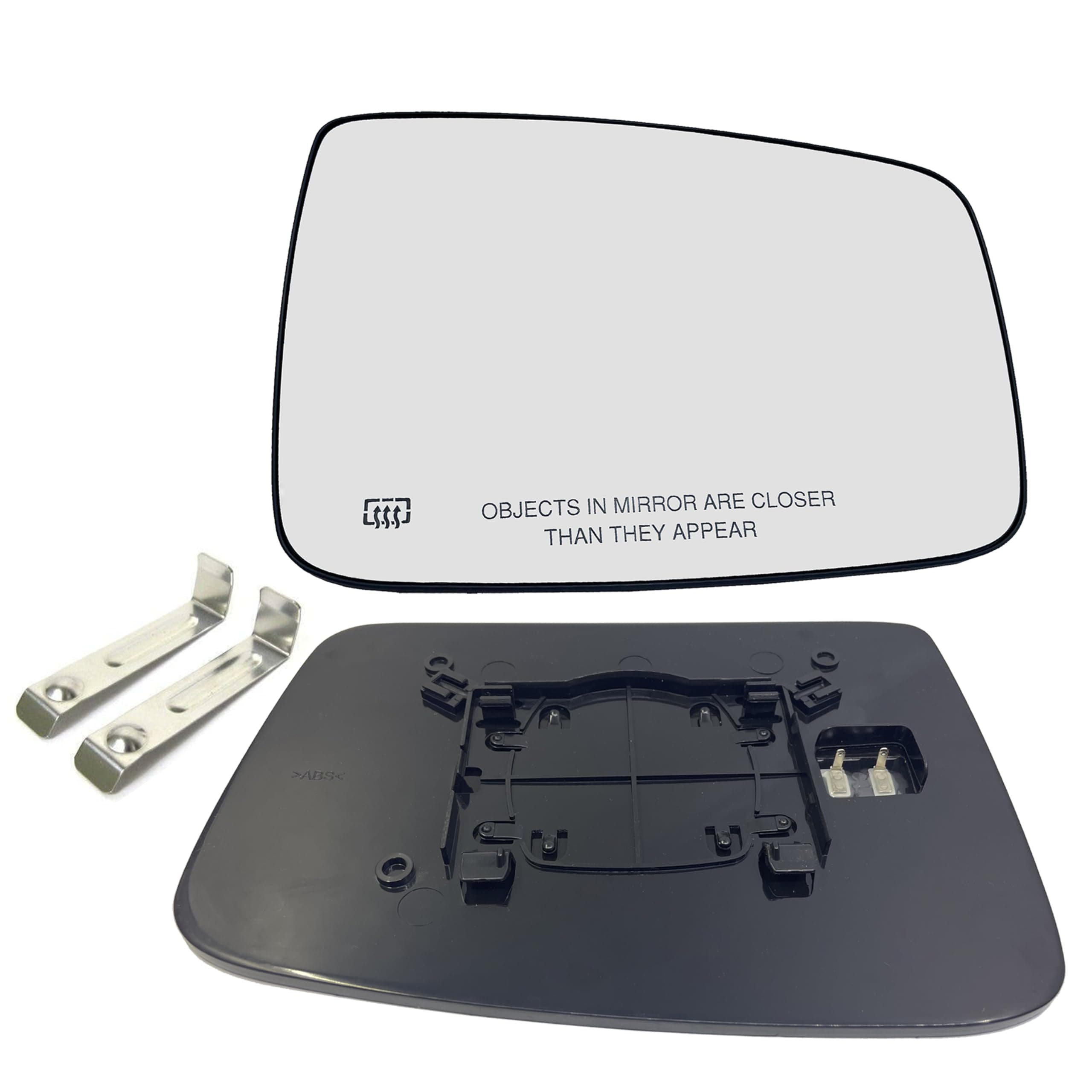 Passenger Right Side Heated Mirror Glass Compatible with 2009-2018 Dodge Ram 1500 2500 Right Power Heated Convex Mirror Glass 68050298AA, 68079362AA