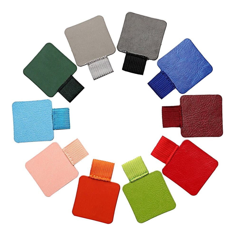 VOMONO 10 Pack Pen Loop, 10 Colors Journal Pen Holders Elastic Pen Loop Self-adhesive Pen Holder Pencil Loop Pen Loop Holder for Notebook