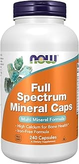 NOW Supplements, Full Spectrum Mineral Caps, Multi Mineral Formula, 240 Veg Capsules