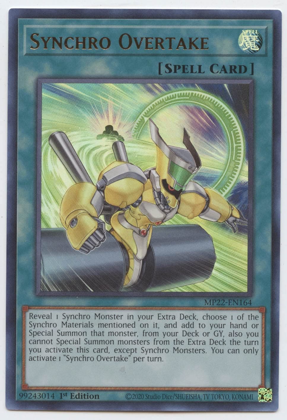 Synchro Overtake - MP22-EN164 - Ultra Rare - 1st Edition