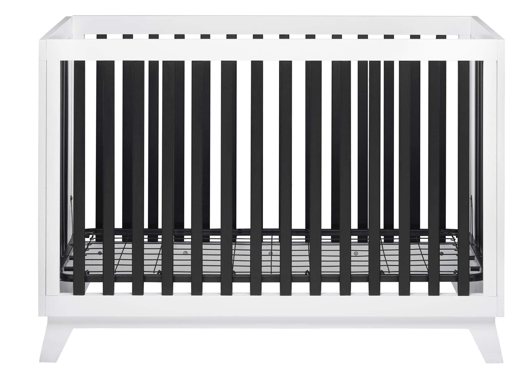 Little Seeds Rowan Valley Flint Crib, Black/White