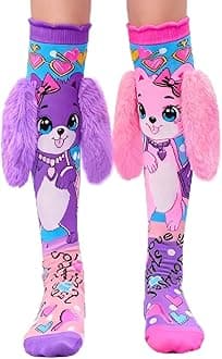 Crazy Socks for Girls Kids Knee High 3D Funny Wacky Mismatched Socks for Crazy Sock Day Novelty Gifts
