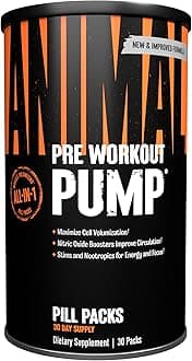 ANIMAL Pump – Power Capsules with creatine Matrix, Pump Boost, Energy Formula & antioxidants – Pre-Workout for Visible Pump, Volume & Muscle Growth – 30 Capsules