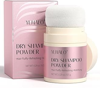YLNALO Dry Shampoo Powder, Mattifying Root Fuller Looking Refreshing Hair, Vegan, Non-aerosol, No White Cast, Travel Size Dry Shampoo Suitable for Women and Men, 0.29 Oz