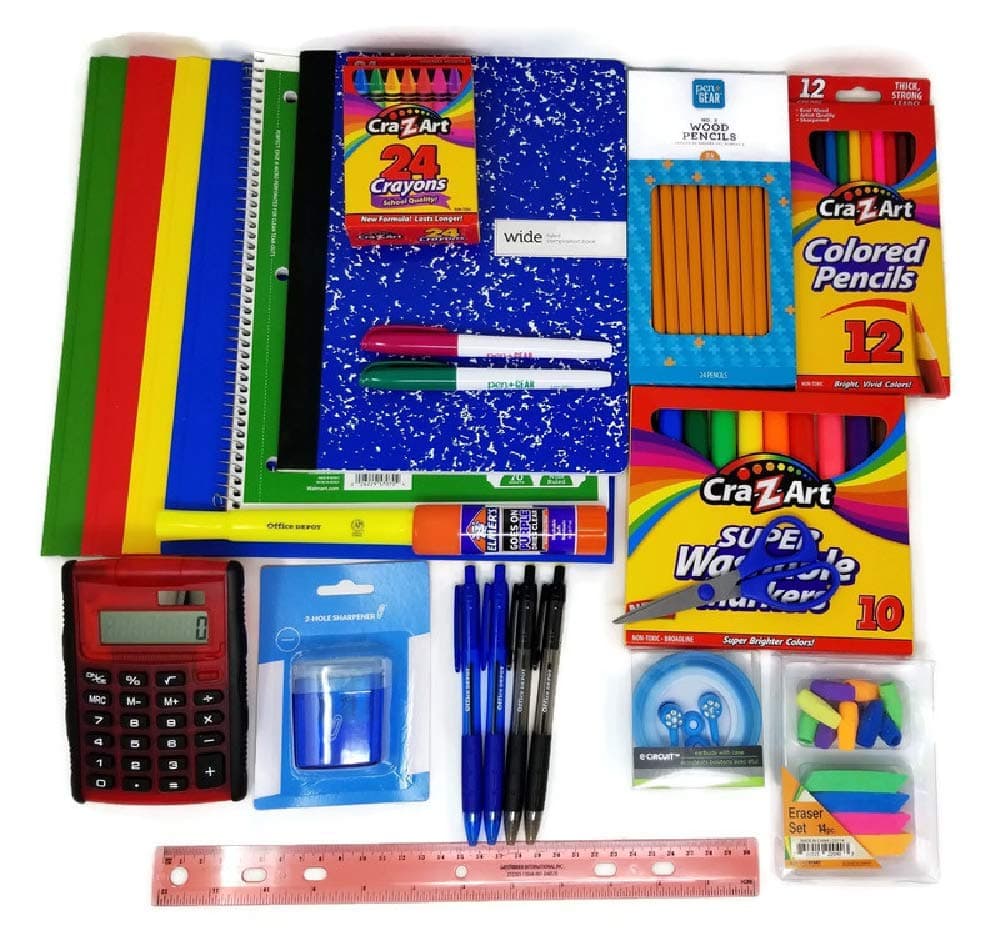 Back to School Supplies Essential Middle School Bundle - 4th Grade | 5th Grade | 6th Grade | 7th Grade