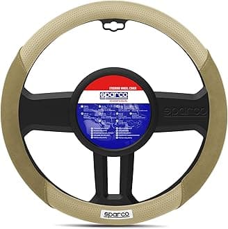 SPARCO Steering wheel cover in imitation suede. Beige SPC1112BE