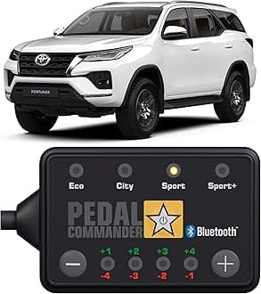 PEDAL COMMANDER for Toyota Fortuner 2016+Throttle Response Controller - Plug-and-Play, 4 Driving Modes, App Control, Off-Road Throttle Controller Performance Mods, Fortuner Parts