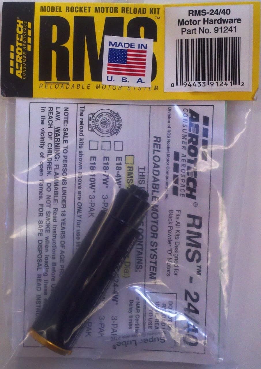 Aerotech RMS-24/40 Reload Motor Hardware (24mm Dia.)