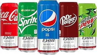 Silicone Can Covers - 5 Pack 12 oz (355ml), Reusable & Durable Soda Can Cover, Fun Kozies for Cans for Camping, Parties, Outdoor, Beach Accessories (Mix Color)