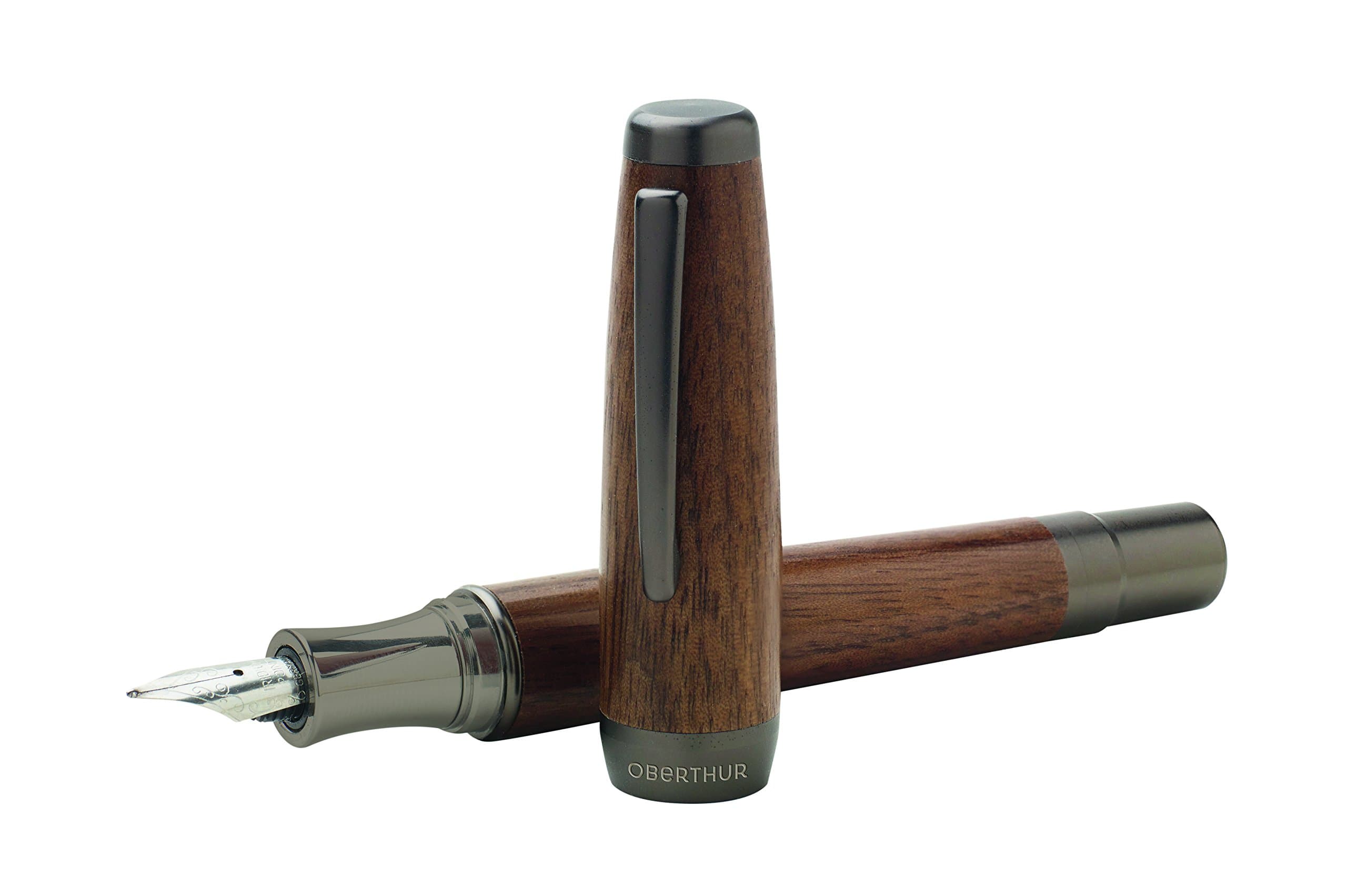 Argan Medium Fountain Pen Gun Metal/Walnut