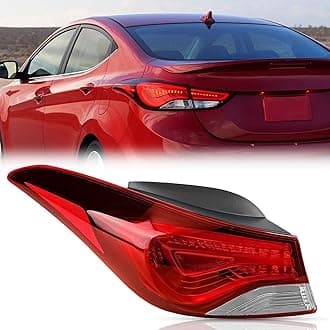 TODO Tail Light Assembly Compatible with 2014-2016 Hyundai Elantra, Fits 2014 Hyundai Elantra Coupe Driver Side, Outer