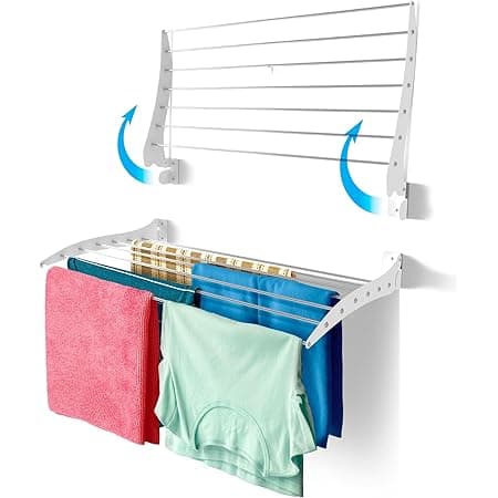 Step Up Vertical Laundry Drying Rack 100 cm White