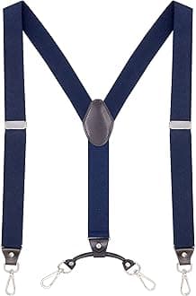 Men's Suspenders with Swivel Hooks and Adjustable Braces, Suitable for Heavy Duty, Big and Tall