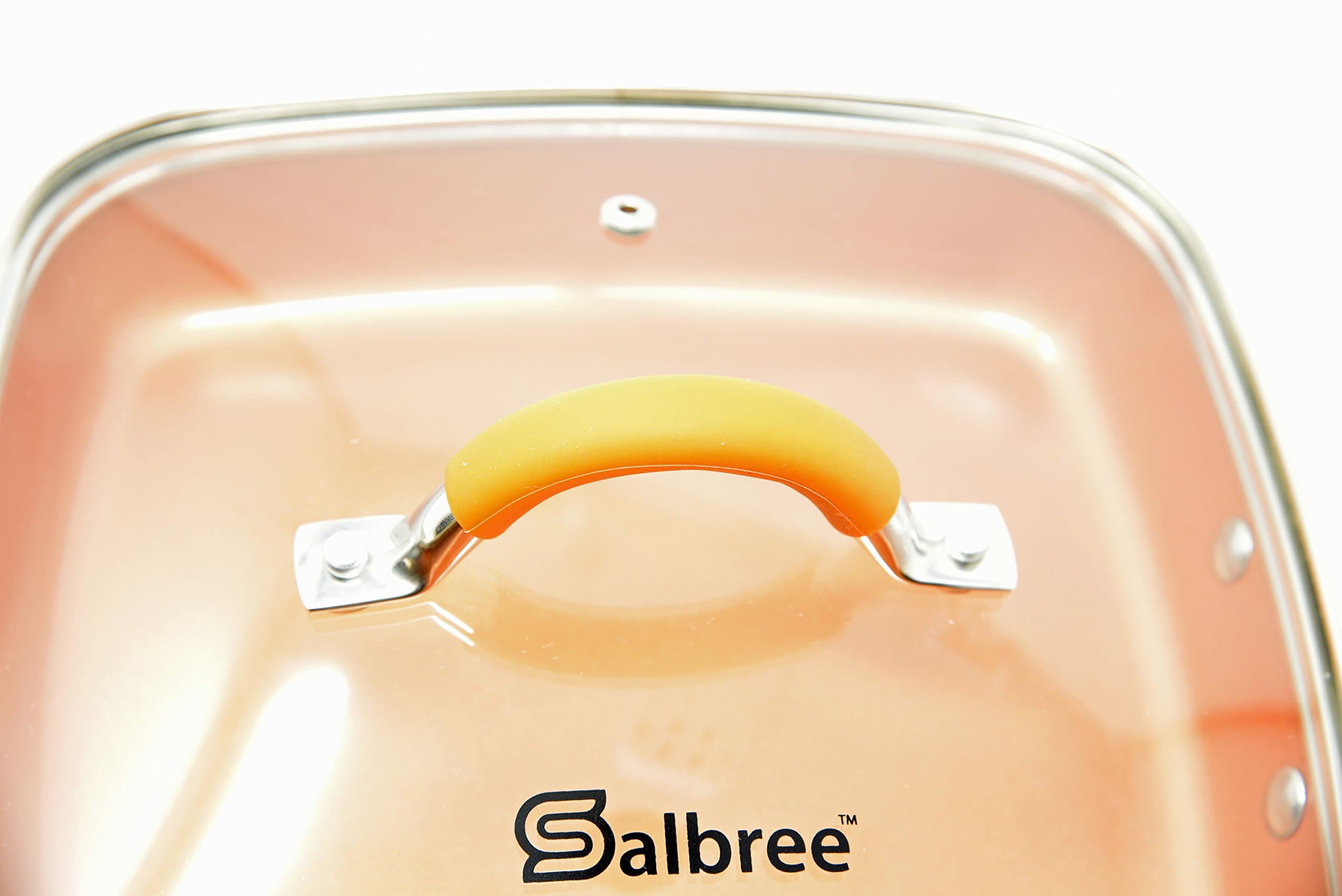 Replacement Lid for 11 inch Square Copper Chef Copper Pan Only (Must Say Copper Chef on Bottom of Pan)