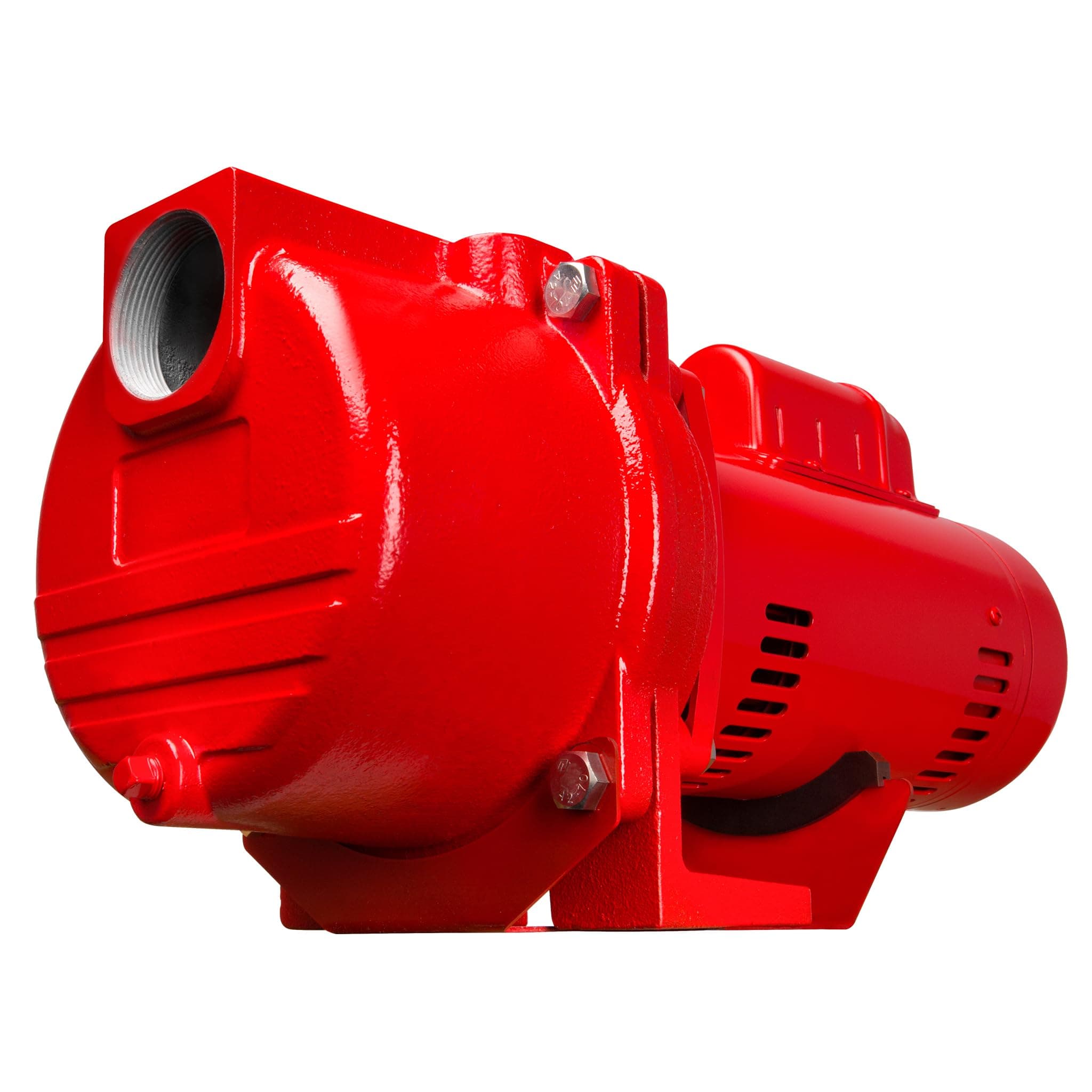RL-SPRK150 115/230 Volt, 1.5 HP, 71 GPM Cast Iron Sprinkler/Irrigation Pump with Thermoplastic Impeller, Red, 97101501