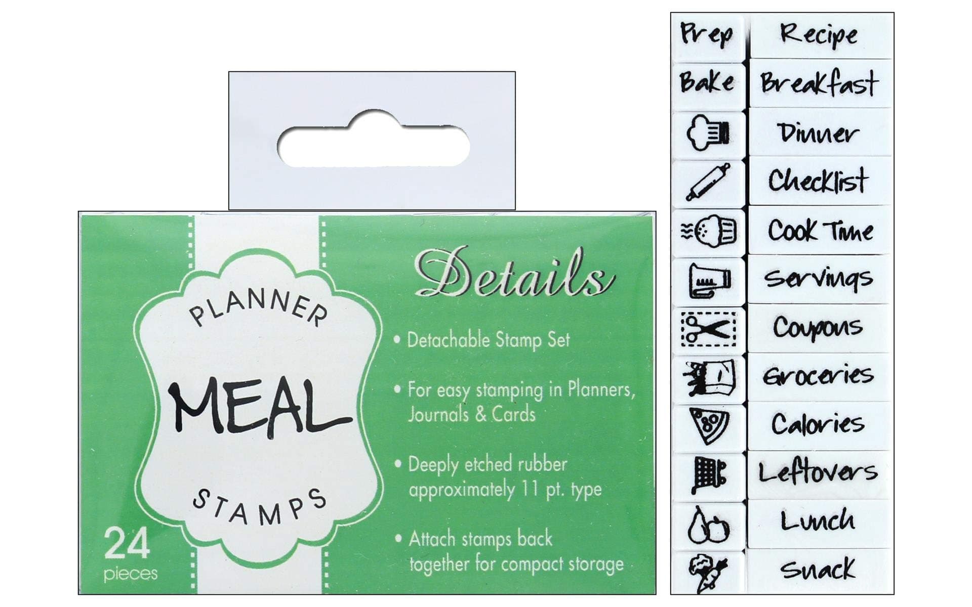 Contact USA Details Meal Planner Stamp Set