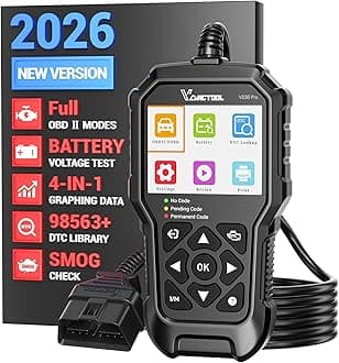 VDIAGTOOL VD30 Pro Car Code Reader, OBD2 Scanner Diagnostic Tool for Cars and Trucks, Check Engine Code Reader, OBD2 Scanner with Reset, escaner automotriz I/M Readiness for All OBDII Vehicles