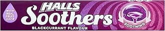 Halls 10 Blackcurrant Soothers, 45 g