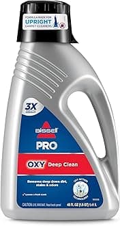 PRO OXY Carpet Deep Clean Solution, for use in leading upright carpet cleaners, 48oz, Removes deep down dirt, stains & odors