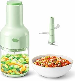 Express Manual Food Chopper: 2-Cup, Hand Chopper Vegetable Cutter for Veggies, Fruits, Herbs, Garlic, Onion, Salsa, Salad, Pesto, Hummus, Guacamole, Coleslaw, Indian Cooking