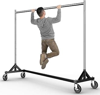 HOKEEPER Heavy Duty Commercial Z Base Garment Rack with Wheels