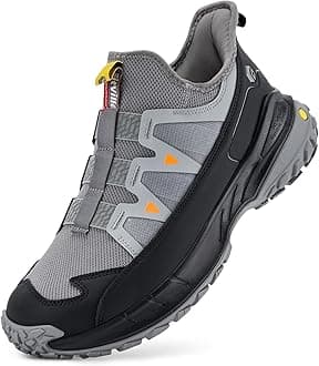 Extra Wide Sneakers for Men Slip-on Shoes, Soft Comfortable Mens Running Shoe, Slip Resistant Hiking Walking Shoes with Arch Support & Wide Toe Box