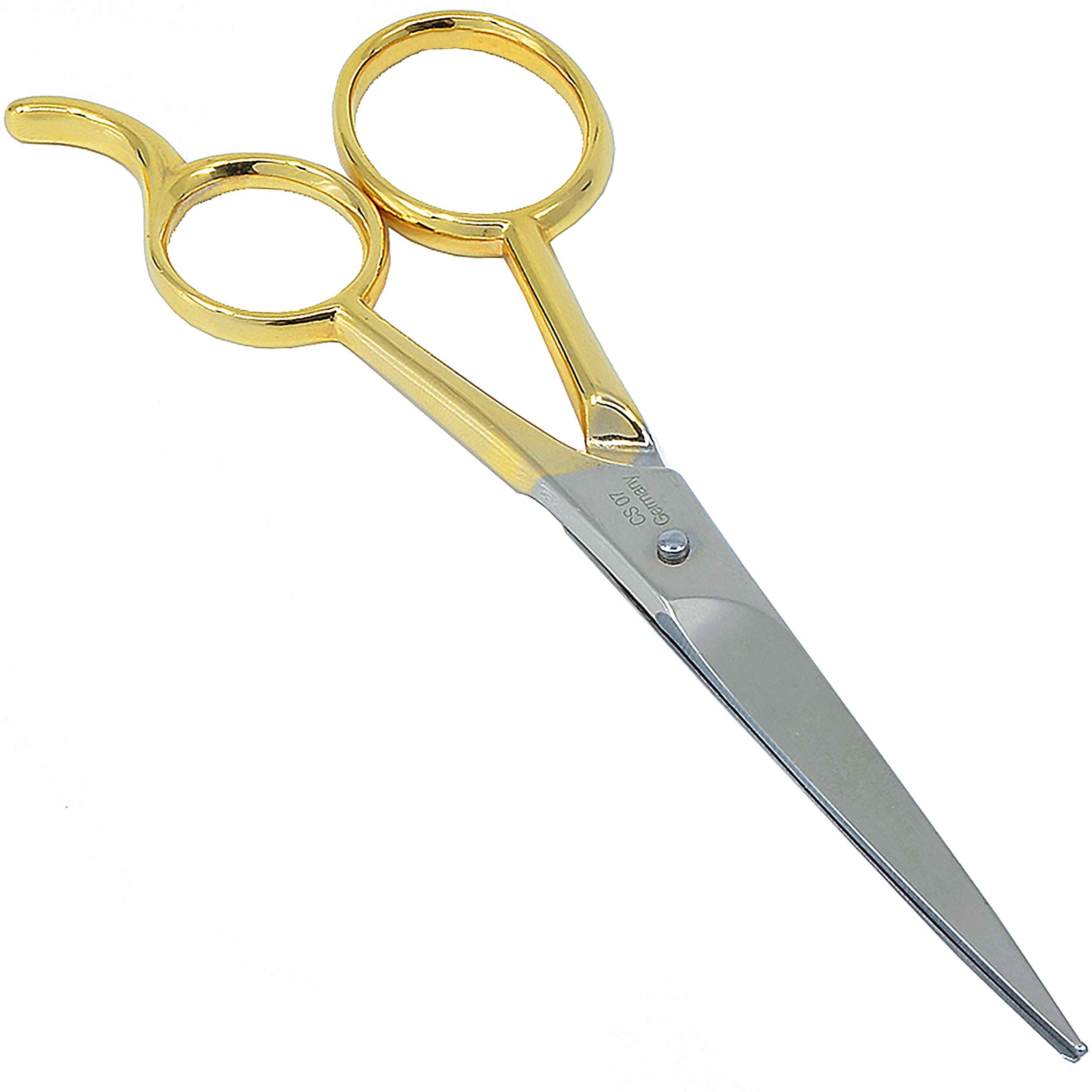 CS07 Hair Scissors Professional 5 Inch Very Sharp Grooming Scissors. Razor Edge Barber Hair Cutting Scissor. Stainless Steel Hair Cutting Shears for Salon. Made of in Solingen Germany