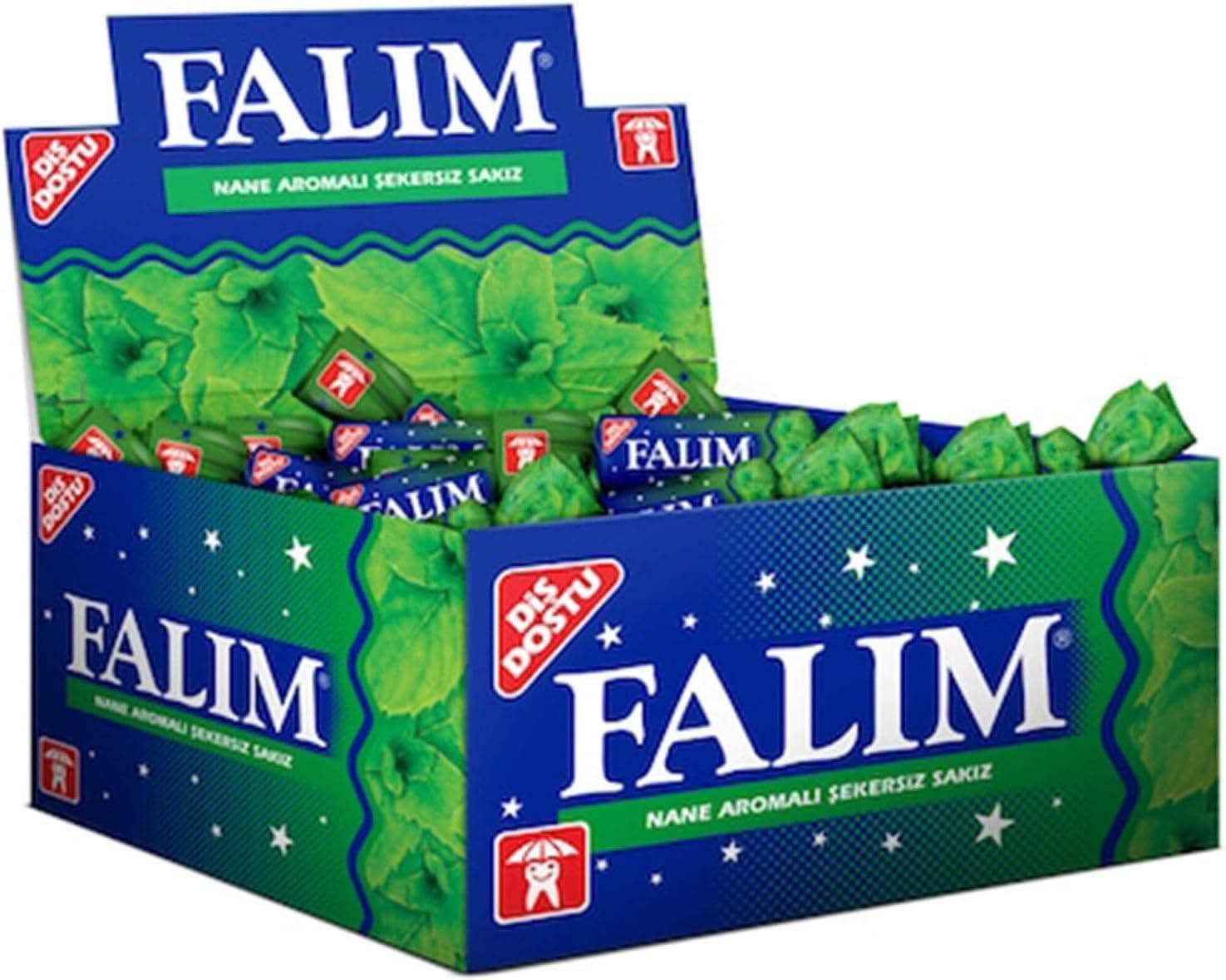 Sugarless Falim Plain Gum - Mint Flavoured - 100 Pieces - Individually Wrapped by N/A