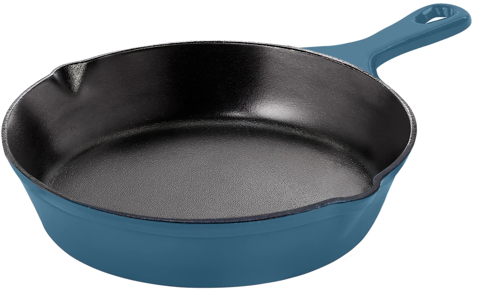 Utopia Kitchen Cast Iron Frying Pan 6.5 Inch, Cast Iron Chefs Pan, Pre Seasoned Skillet, Safe Grill Cookware for Indoor & Outdoor Use, Teal