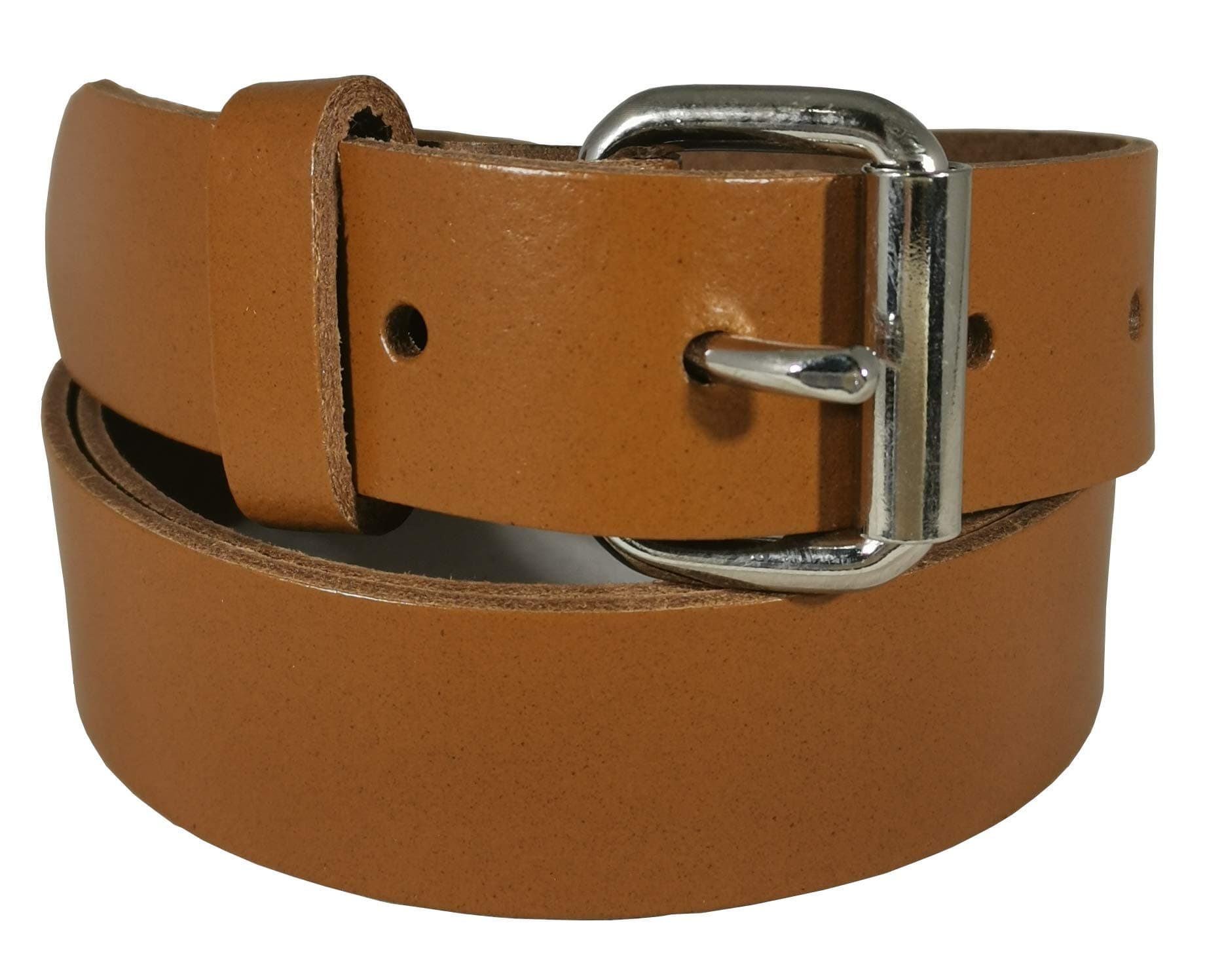 BELT UP Mens 100% Real Leather 1.25 Inch Plain Casual Smart Trouser Belt