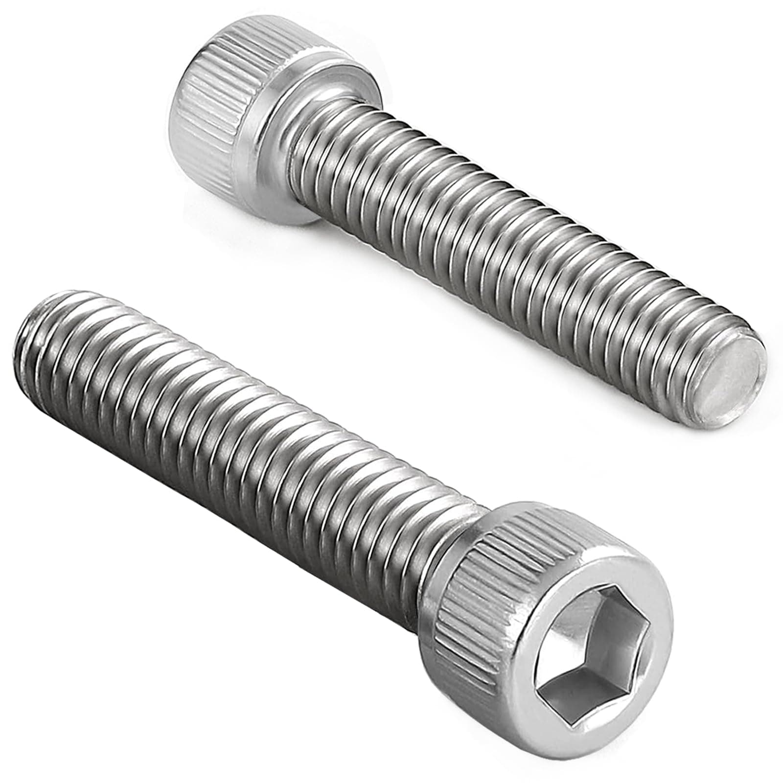– M6 Screws, M6 X 40mm Allen Socket Head Cap Screws/Bolts - 6mm Diameter Fully Threaded M6 Bolts 40mm A2 Stainless Steel Long Hex Socket Bolt Coarse (Pack Of 20)