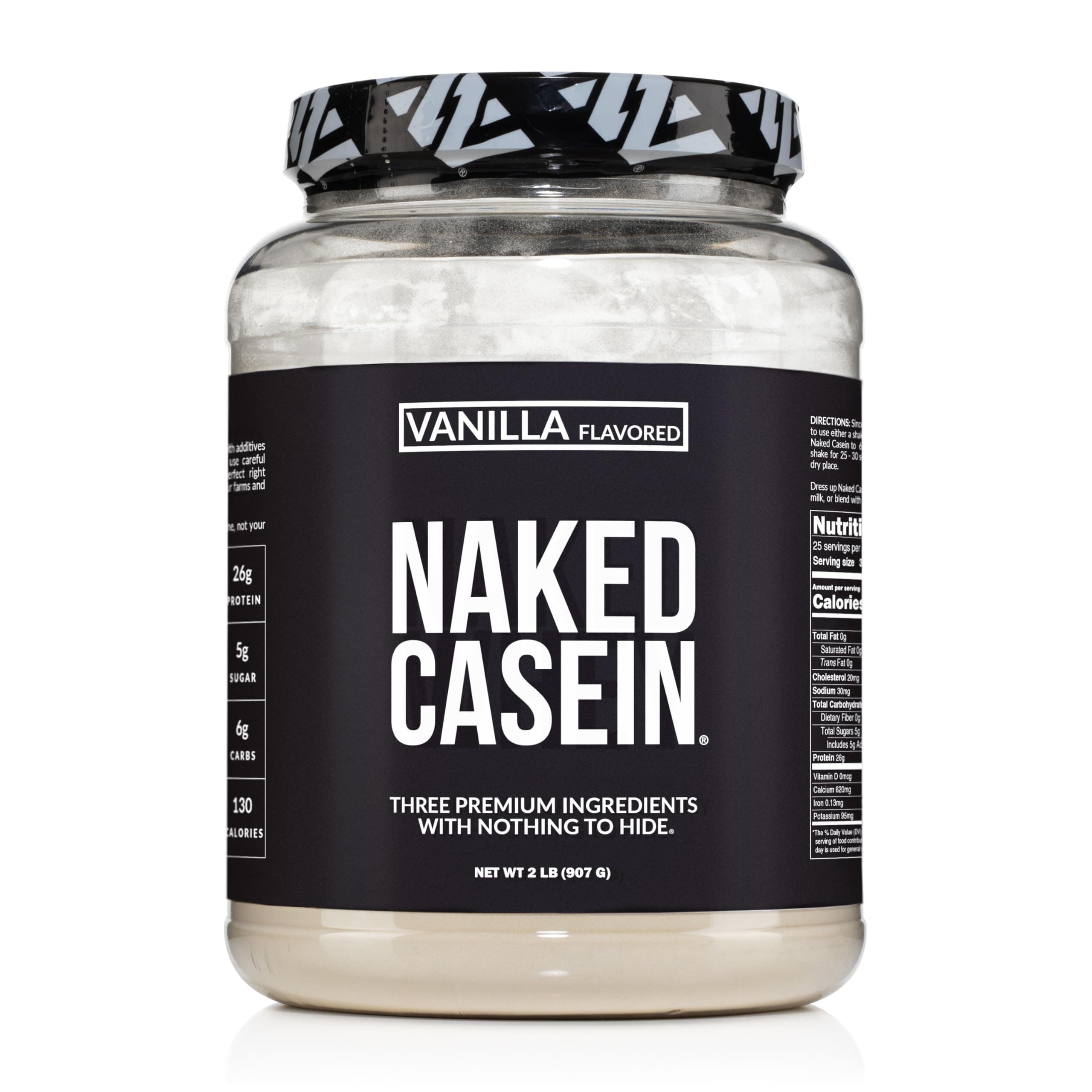 Casein - 2Lb Micellar Vanilla Casein Protein - Bulk, NSF Certified, GMO-Free, Gluten Free, Soy Free, Preservative Free - Stimulate Muscle Growth - Enhance Recovery - 15 Servings