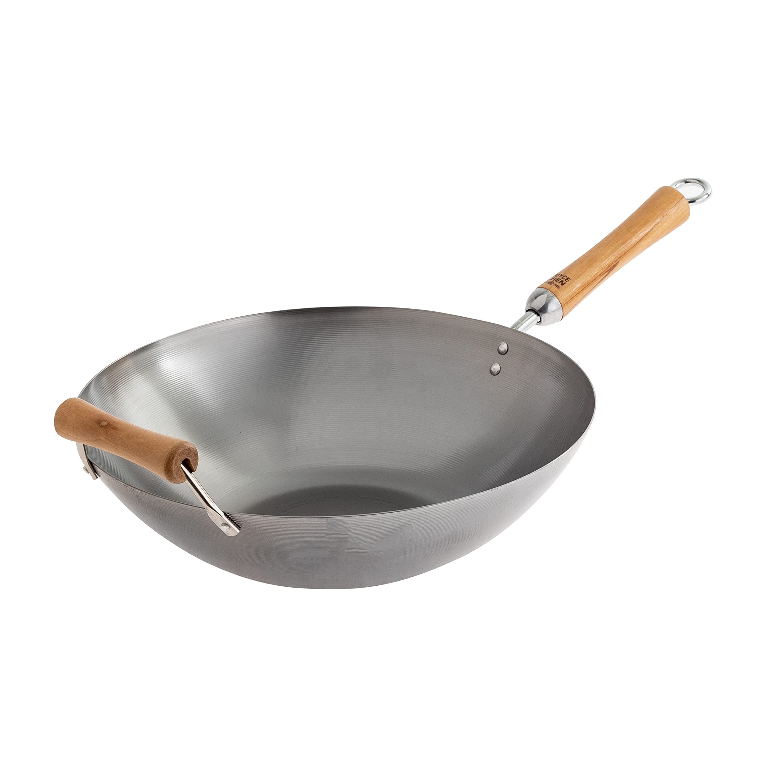 Joyce Chen Carbon Steel Wok, 14-Inch, Silver