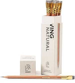 Blackwing Natural Pencils, Premium Box of 12