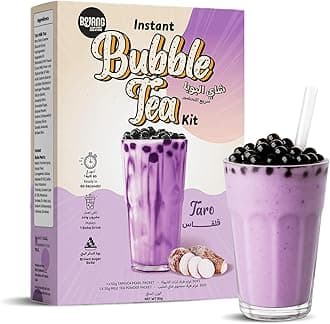Bojang Taro Milk Tea Bubble Tea Kit – Cafe-Style Boba with Pearls – Ready in 2 Minutes – 85g Single Serving