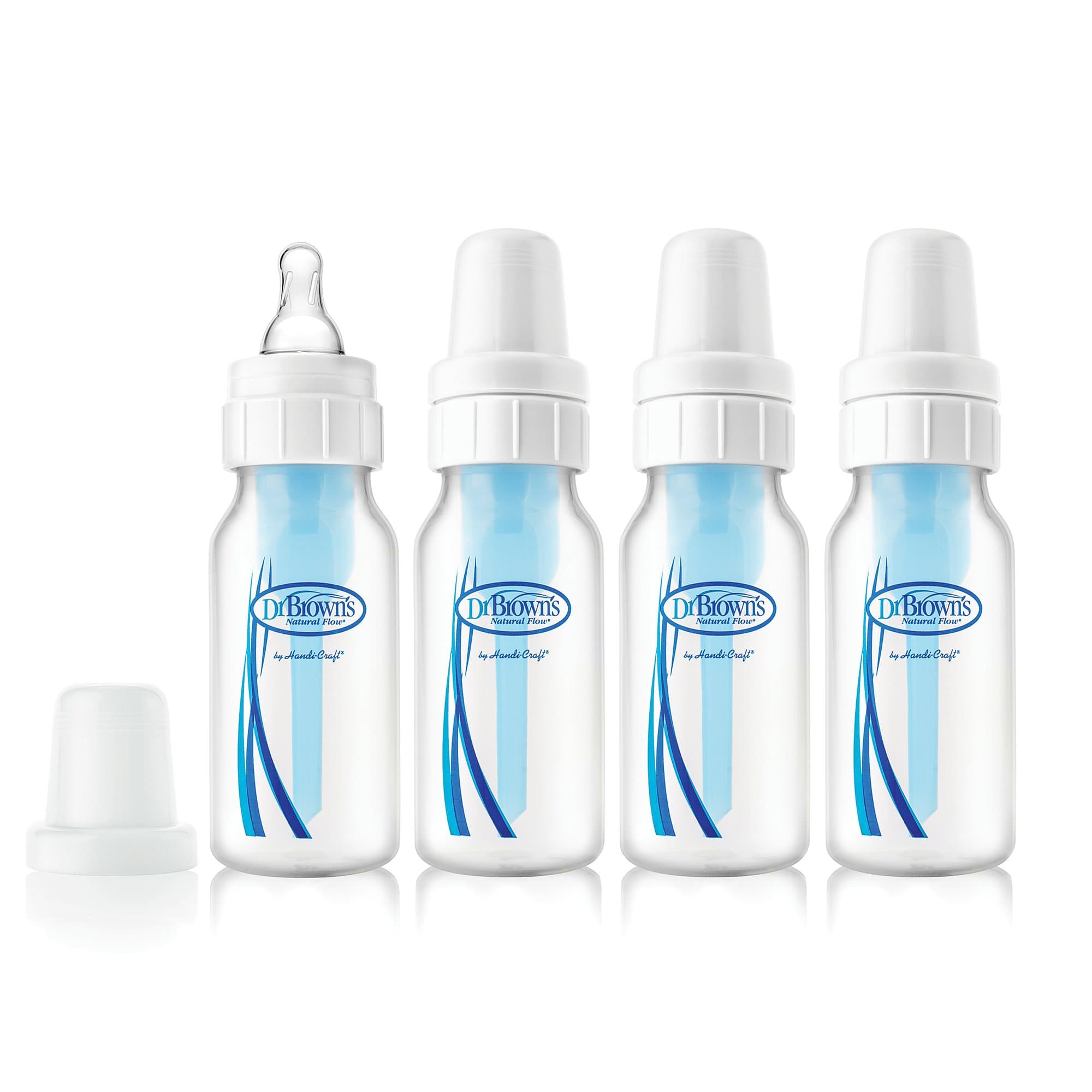 Dr. Brown's Standard PP Baby Bottle, 4 Ounce (Pack of 4)