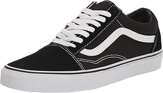 VansMen's Adults' Old Skool Classic Suede/Canvas Sneakers Black (Black/White) 6.5 UK