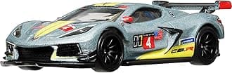 Hot Wheels Premium Car Culture Collectible Toy Car, 1:64 Scale Die-Cast Corvette C8 R, Race Day Vehicle with Real Riders Tires