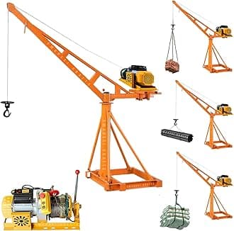 Electric Mini Lifting Crane with 4HP Single Phase Electric Motor 8mm Wire | 50 Meter Wire Length | 53-55kg Frame | Mini Crane Scale 500kg (3 month motor warranty)