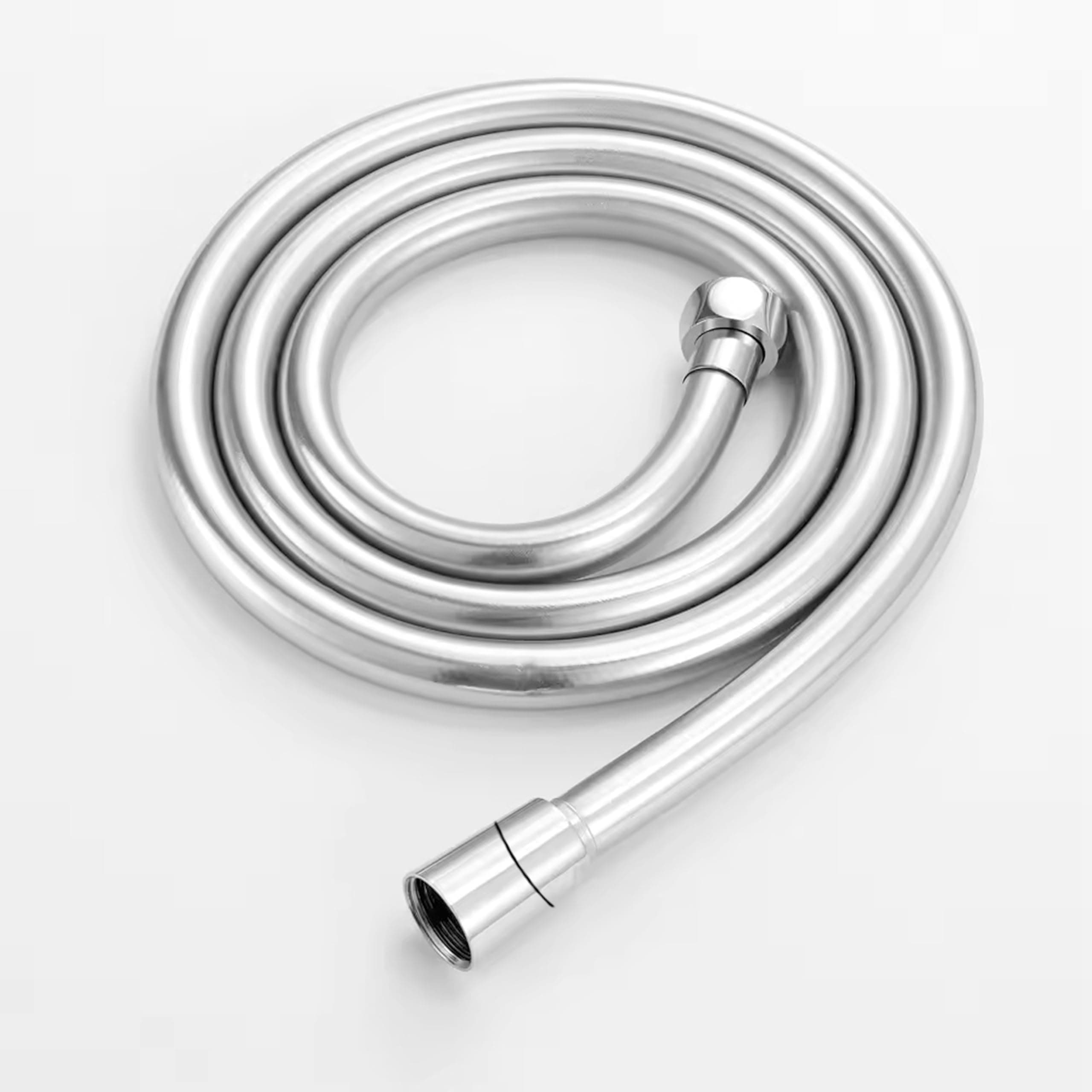 Acetap Grohe Type Silverflex Shower Hose Twistfree 1 Meter, Silver Colour, Pack Of 1