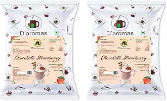 Chocolate Strawberry Shake Premix, Instant Milkshake Powder - 1kg, Ideal for Parties, Wedding, Café, Restaurant