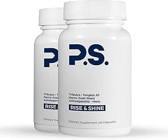 - PS Natural Testosterone Booster for Men - Premium D3 and Zinc Supplements for Men with Tribulus, Horny Goat Weed, and Tongkat Ali - Test Booster and Energy Supplements (120 Capsules)