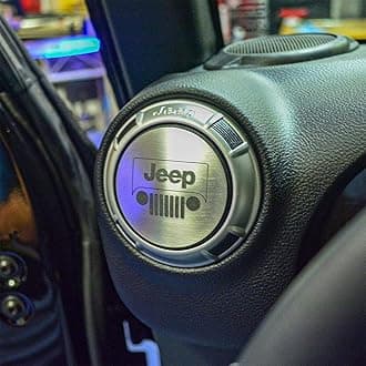 American Car Craft A/C DUCT TRIM PLATES JEEP LOGO 4PC