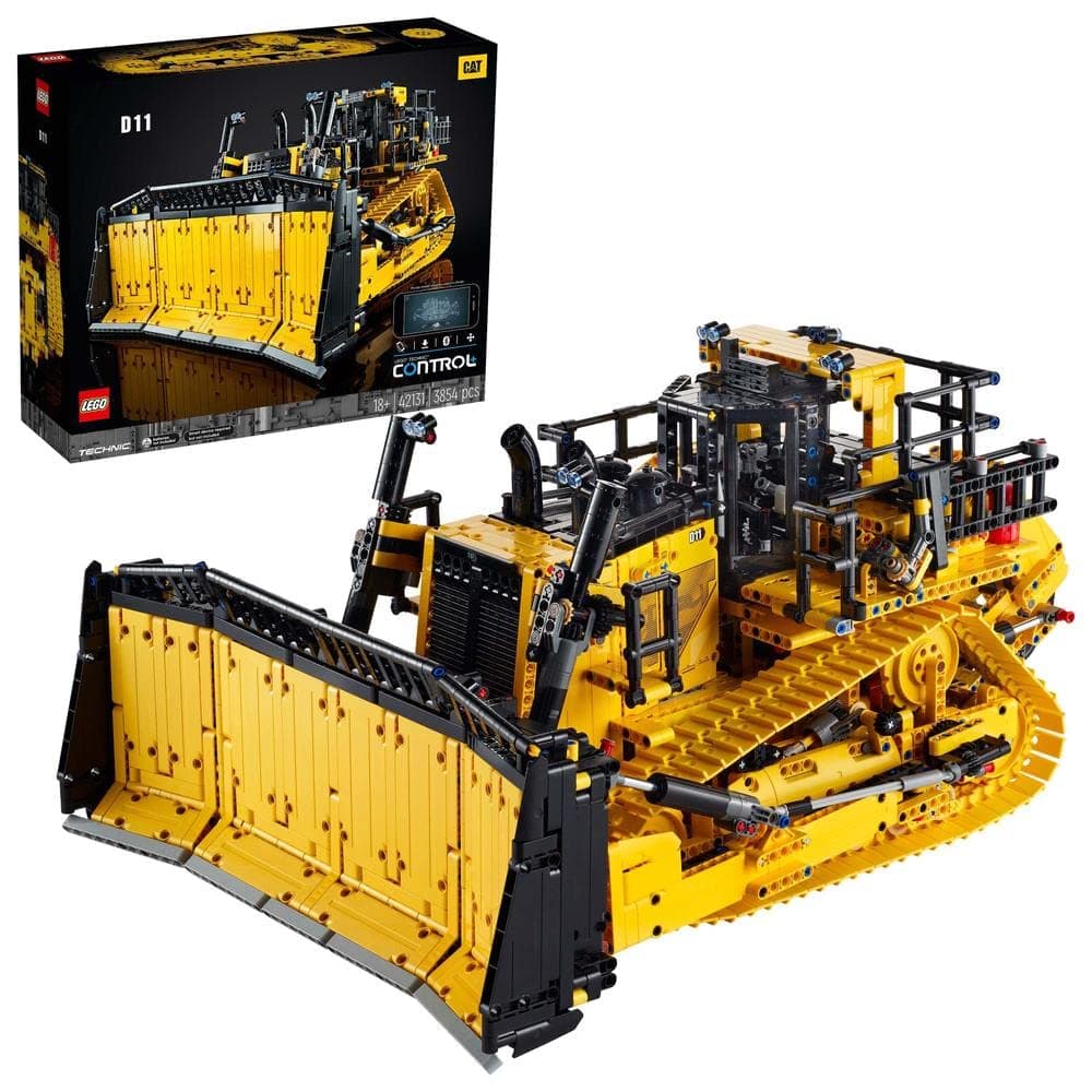 Technic App-Controlled Cat D11T Bulldozer 42131 Building Blocks Toy Car Set (3,854 Pieces)
