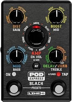 Line 6 Amp Simulator Amplifier/Effect Processor Multi Effects POD EXPRESS GUITAR BLK