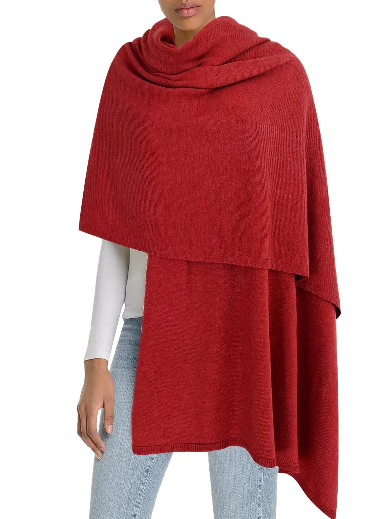 Moss Rose Women's Shawl Wrap Poncho Ruana Cape Open Front Cardigan Shawls for Spring Fall Winter