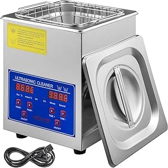 VEVOR 2L Ultrasonic Cleaning, Digital Timer & Heater, Stainless Steel Industrial Cleaning Machine for Jewelry, Watches, Glasses, and Small Parts, 110V, FCC/CE/RoHS Certified