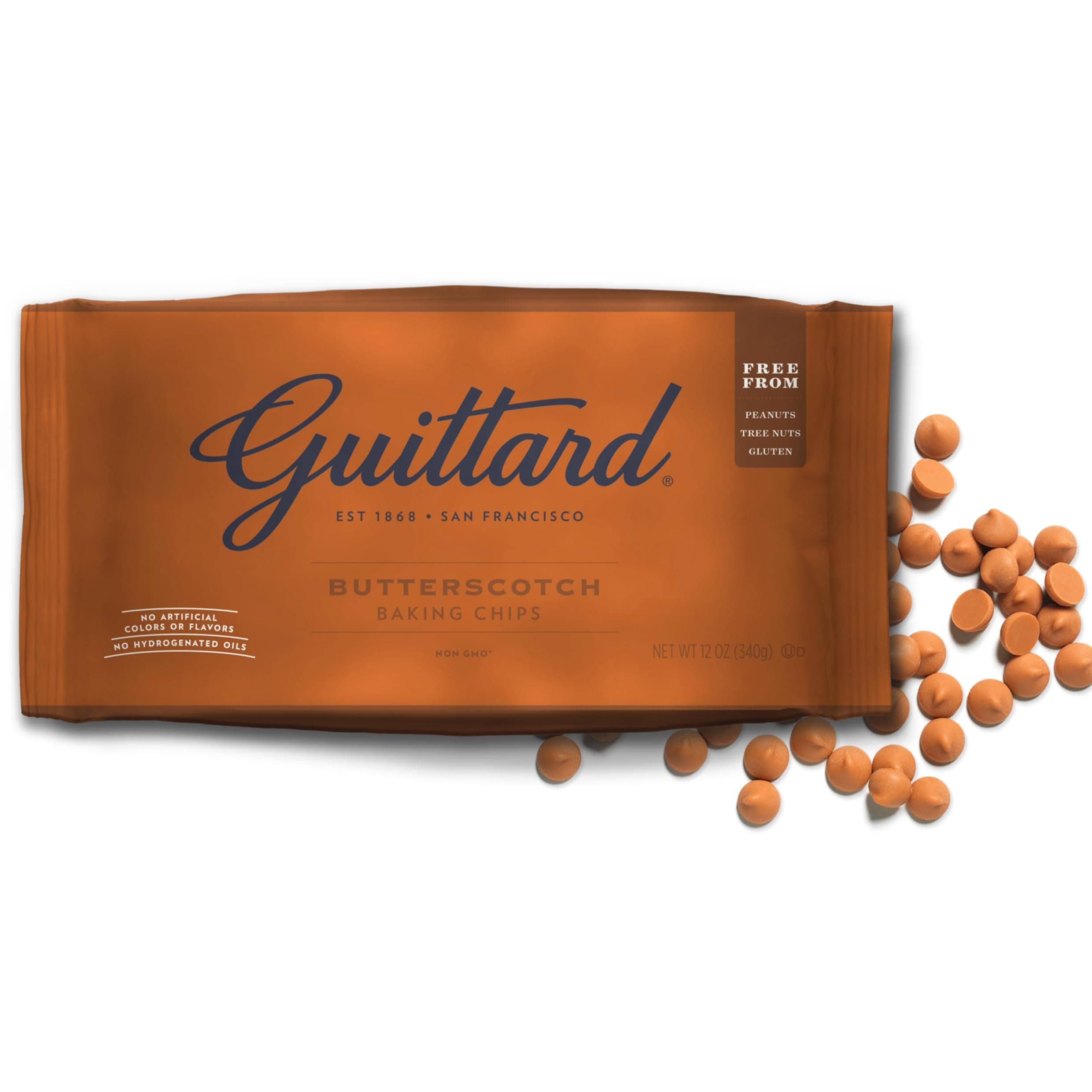 Guittard Butterscotch Chips, 12-Ounce (Pack of 6)