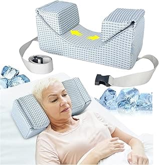 AOSSA Surgery Pillow for Sleeping Upright, Head & Neck Support Positioner for Post Eye, Facial, or Dental Surgery, Recovery Pillow for Back Sleep Training and Face Stability