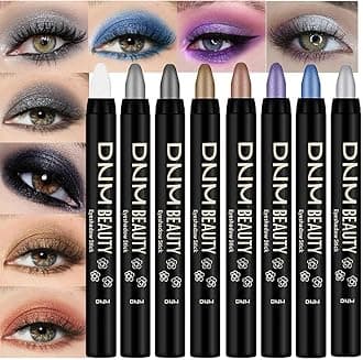 evpct 8Pcs Eye Shadow Stick Makeup Set Eyeliner Crayon Pencil Set